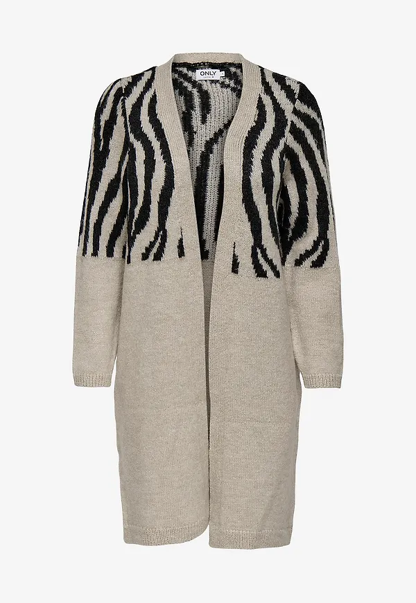Only - Cardigan onlJade Animal LS - Vit