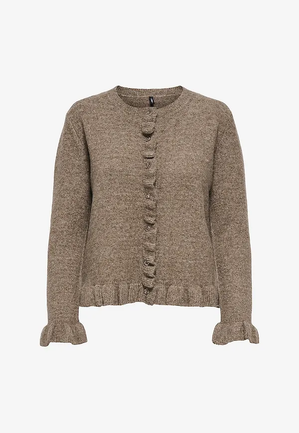 Only - Cardigan onlRima Life Frill - Brun