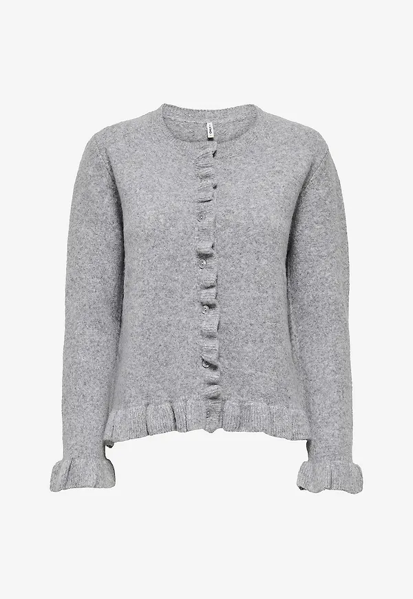 Only - Cardigan onlRima Life Frill - Grå