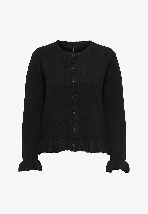 Only - Cardigan onlRima Life Frill - Svart