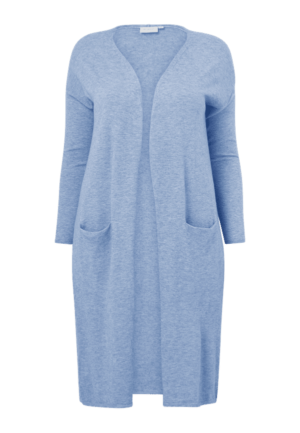 Only Carmakoma - Cardigan carEsly LS Open Long Cardigan Knt - Blå - 46/48