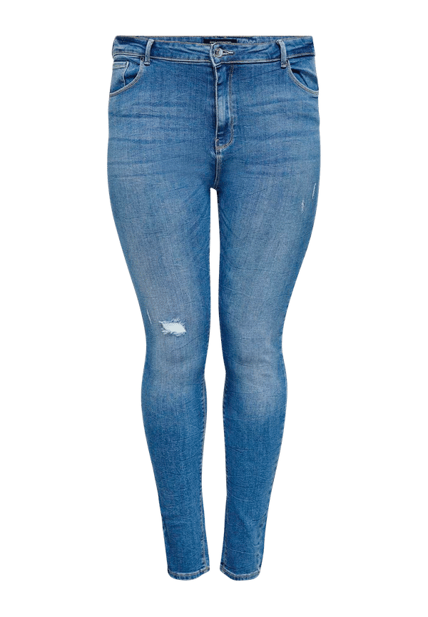 Only Carmakoma - Jeans carLaola Life HW Sk Jns BB AZG809 - Blå