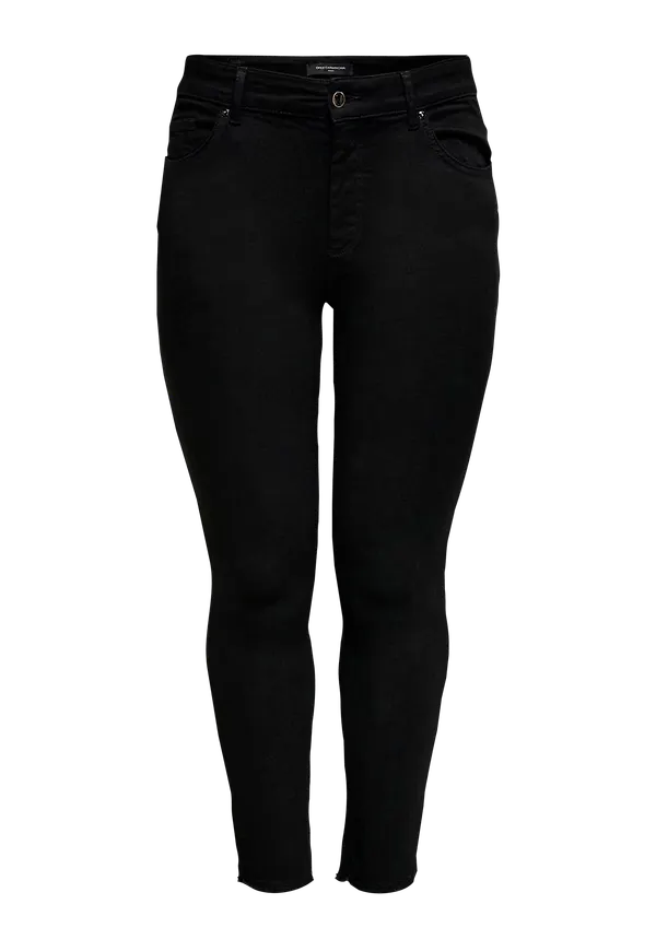 ONLY Carmakoma CARWILLY REG RAW - Jeans Skinny - ecru/écru