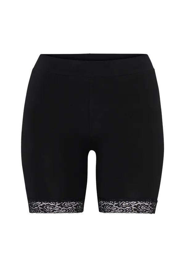 Only Carmakoma - Shorts carTime Shorts With Lace - Svart