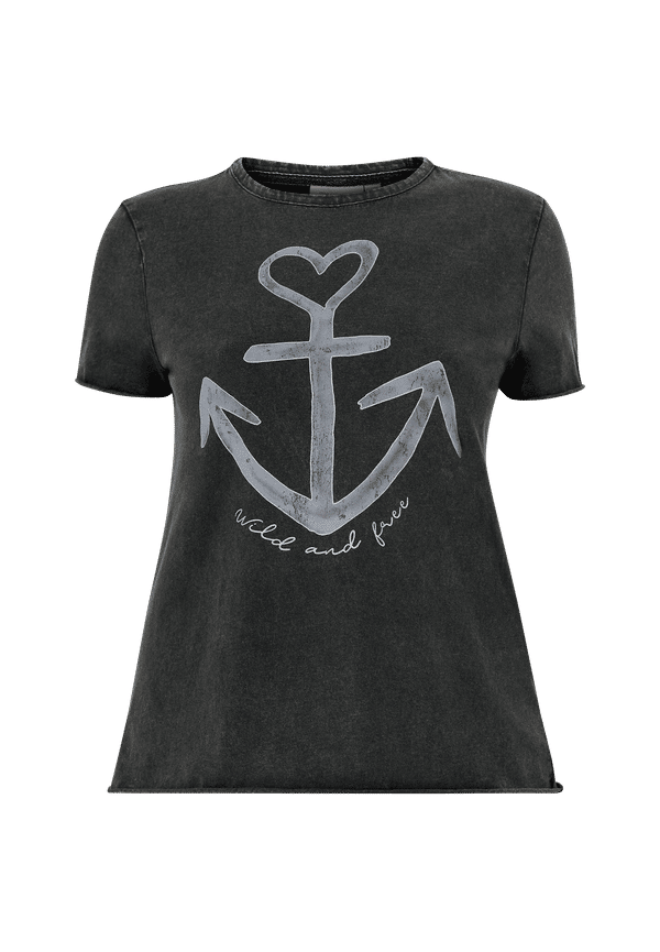 Only Carmakoma - Topp carMiko Anker SS Reg Tee Jrs - Svart