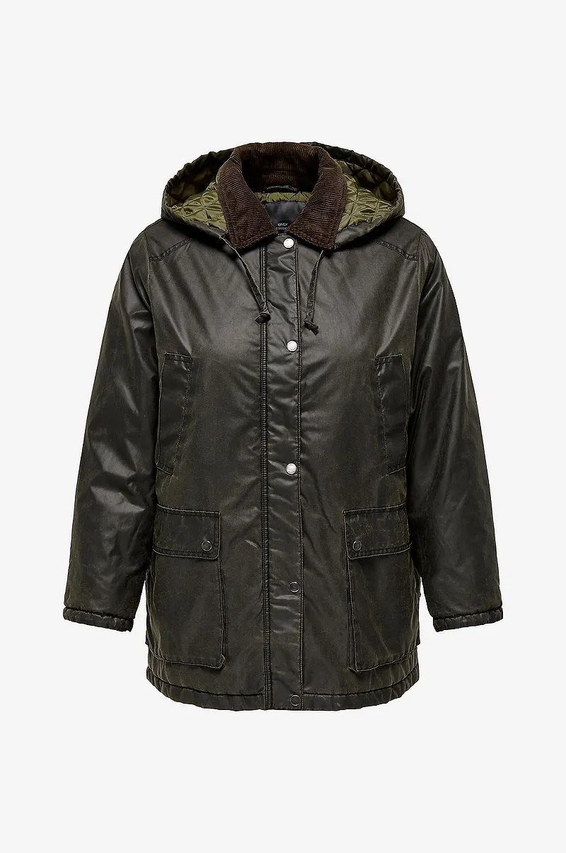 Only Carmakoma - Jacka carMountain Hood Washed Jacket - Brun
