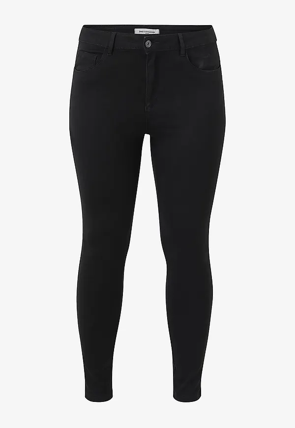 Only Carmakoma - Jeans carAugusta HW Skinny - Svart