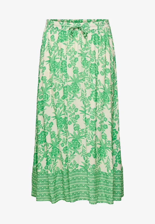 Only Carmakoma - Maxikjol carMarrakesh Life Skirt - Grön