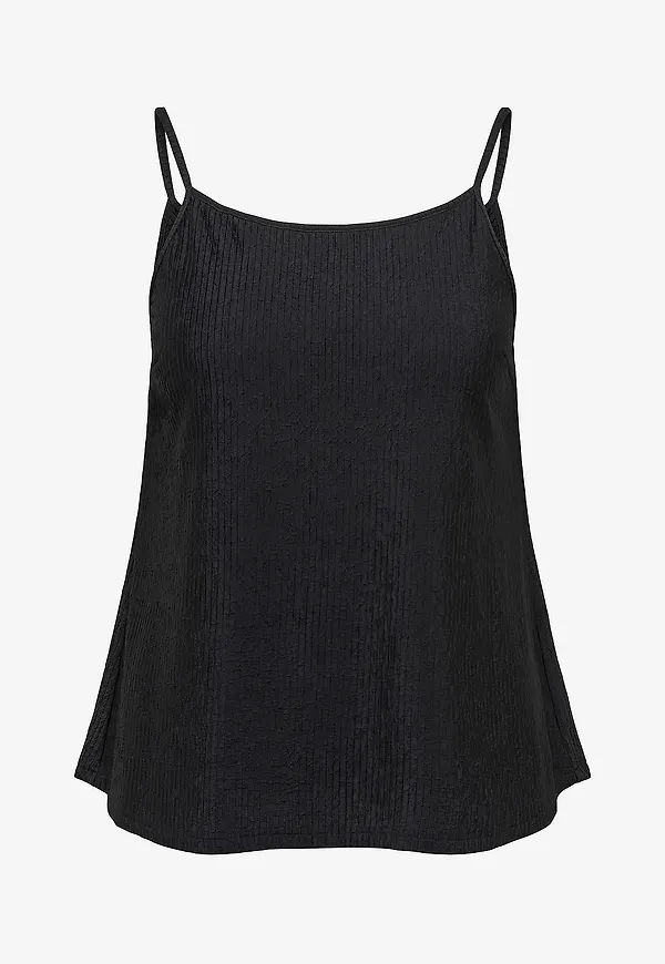 Only Carmakoma - Topp carReina S/L Structure Singlet Jrs - Svart