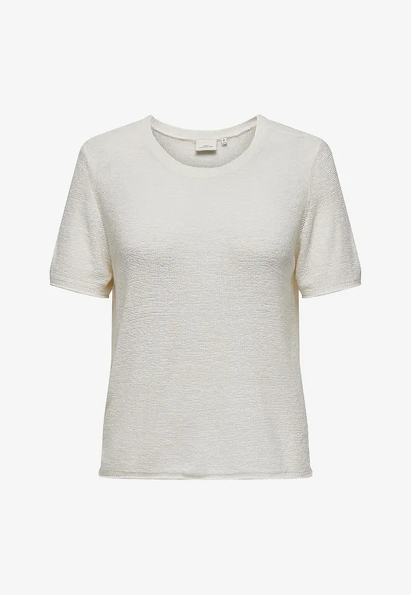 Only Carmakoma - Topp carSunny S/s Pullover Knt - Vit