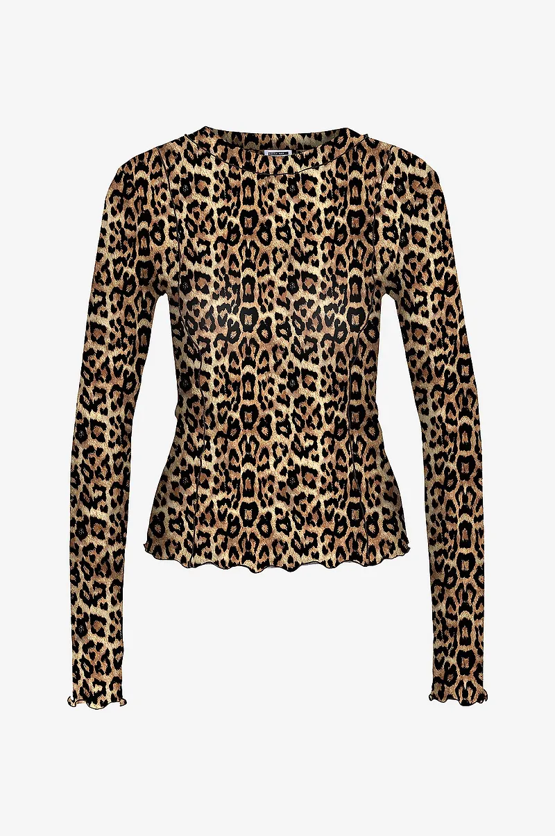 Only Carmakoma - Topp nmElif L/S O-neck Top Vip Curve - Brun