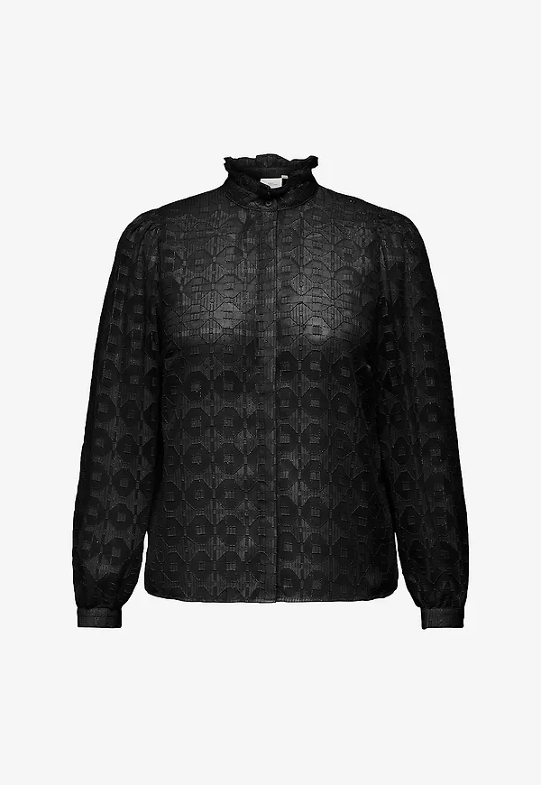 Only Carmakoma - Blus carChloey L/S - Svart