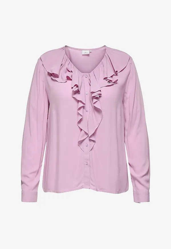 Only Carmakoma - Blus carKana L/S - Rosa