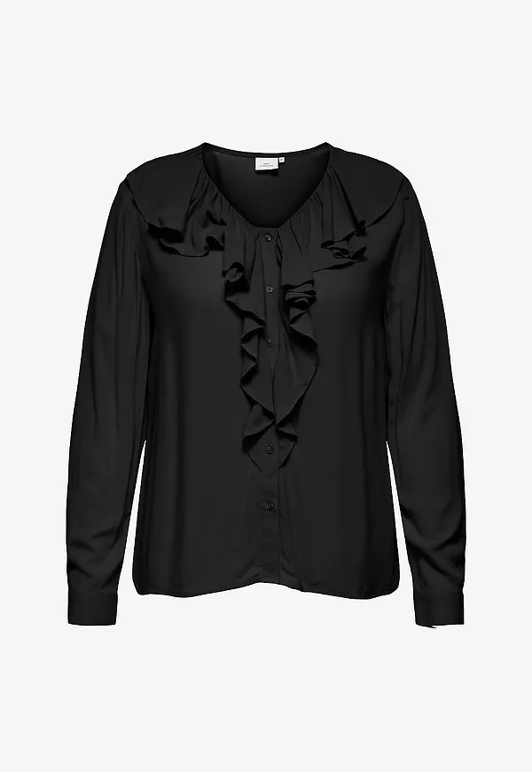 Only Carmakoma - Blus carKana L/S - Svart