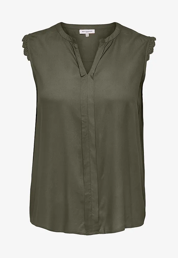 Only Carmakoma - Blus carMumi SL Top - Grön
