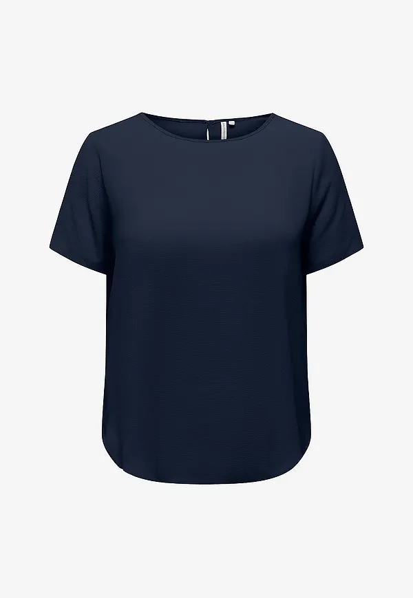 Only Carmakoma - Blus carVica SS Aop - Blå
