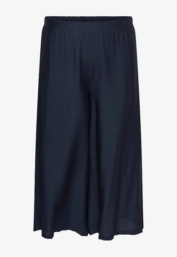 Only Carmakoma - Byxor carJoanna Calf Skirt Pant - Blå