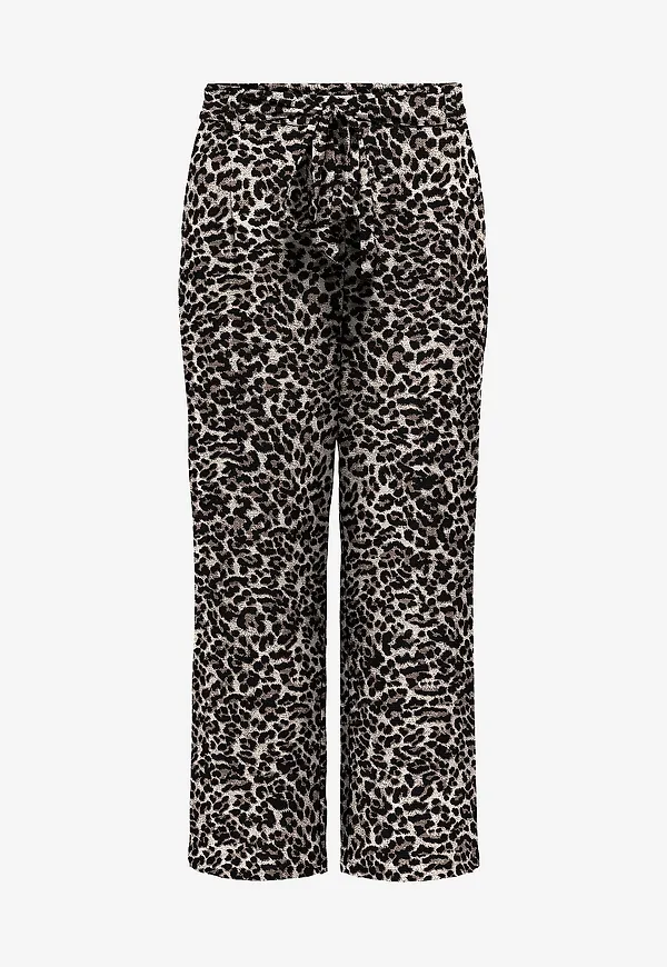 Only Carmakoma - Byxor carLux Life Palazzo Ankle Pant - Brun