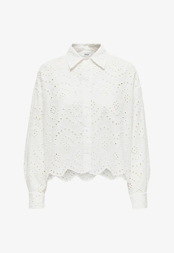 Only Carmakoma - Skjorta carValais L/S Wvn - Vit