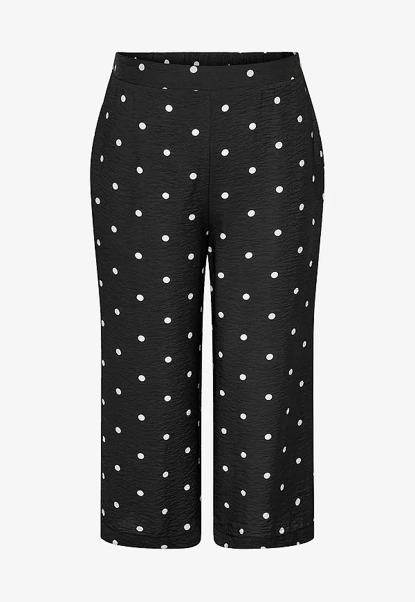 Only Carmakoma - Culottebyxor carCarrie Dot - Svart
