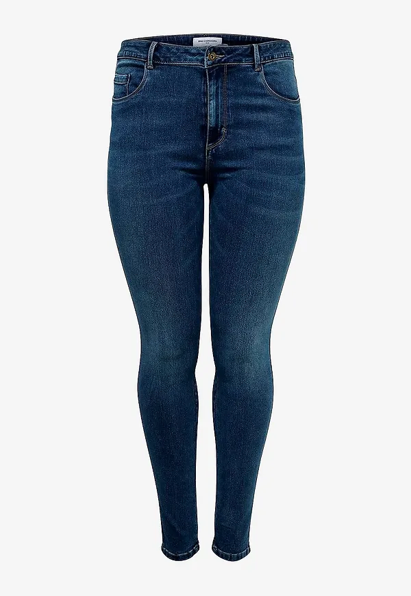 Only Carmakoma - Jeans carAugusta HW - Blå