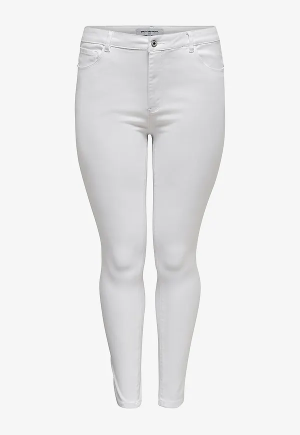 Only Carmakoma - Jeans carAugusta HW Skinny - Vit
