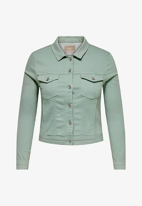 Only Carmakoma - Jeansjacka carWespa Colour - Grön