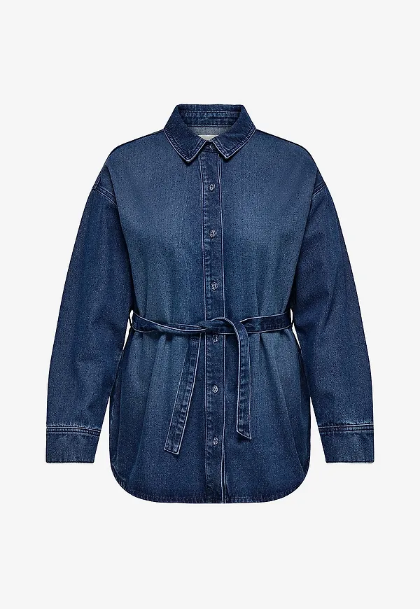 Only Carmakoma - Jeansskjorta carAne - Blå