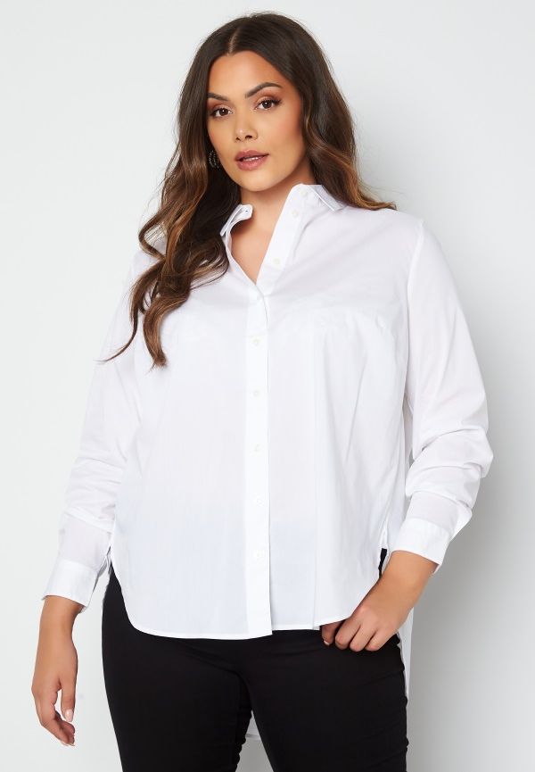 Only Carmakoma Katrine LS Loose Shirt Bright White 46