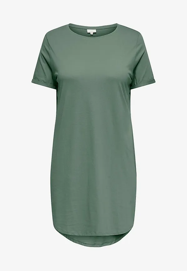 Only Carmakoma - Klänning carMay Life S/S Dress Jrs - Grön