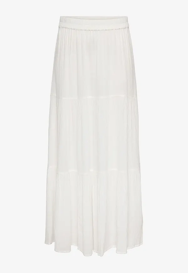 Only Carmakoma - Maxikjol carMikka Long Skirt Wvn - Vit