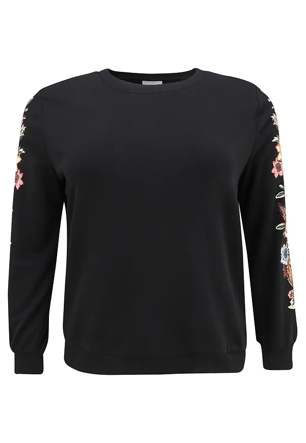 ONLY Carmakoma Sweatshirt 'Carsonny' blandade färger / svart