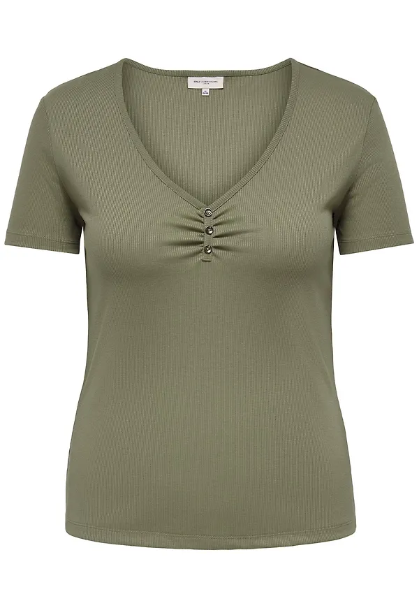 ONLY Carmakoma T-shirt 'Tine' oliv