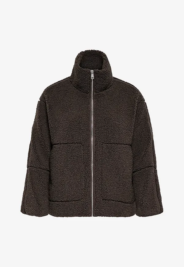 Only Carmakoma - Teddyjacka Caraspen Teddy Jacket - Brun