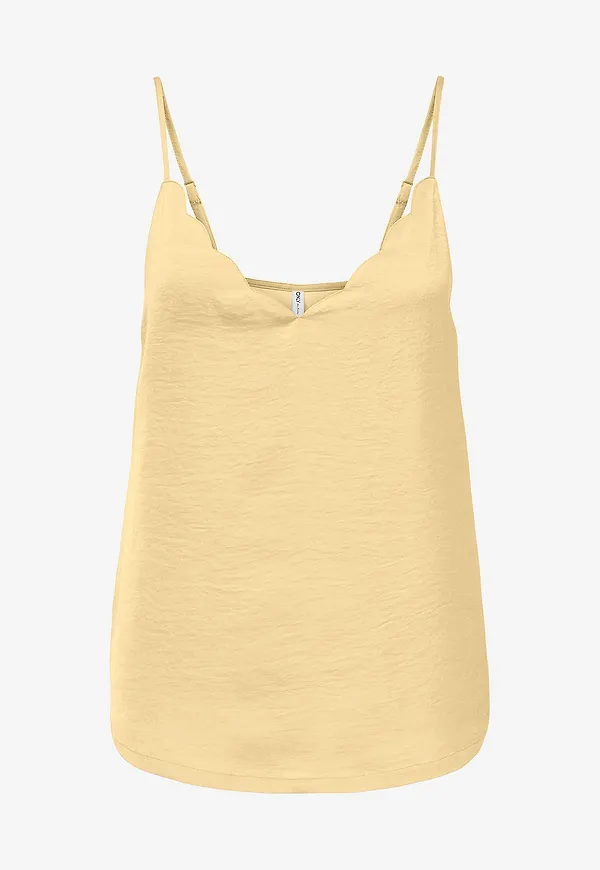 Only Carmakoma - Topp carDebbie Singlet Wvn - Gul