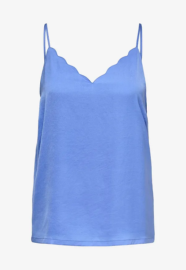 Only Carmakoma - Topp carDebbie Singlet Wvn - Blå