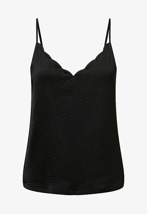 Only Carmakoma - Topp carDebbie Singlet Wvn - Svart