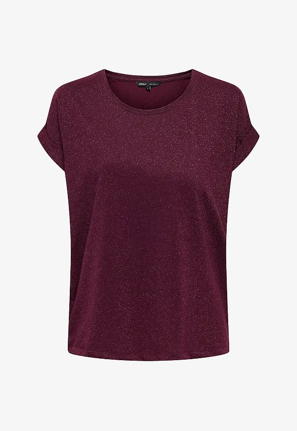 Only Carmakoma - Topp carMoster Glitter - Röd