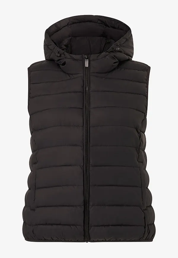 Only Carmakoma - Väst carNew Tahoe Hood Waistcoat - Svart