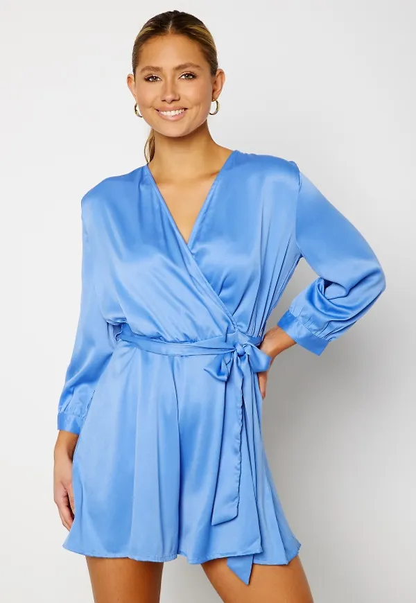 ONLY Clara 3/4 Wrap Playsuit Ultramarine L