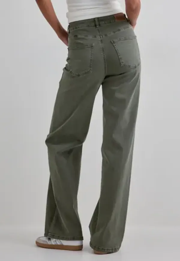 Only - Grön - Onljuicy-Missouri Hw Wide Pant Pnt