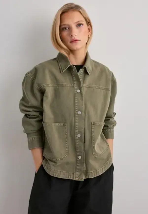 Only - Grön - Onllara Twill Jacket Otw
