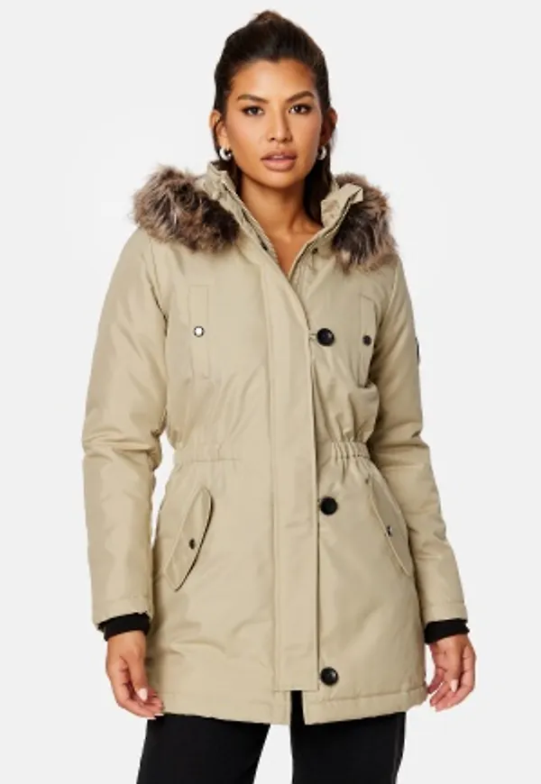 ONLY Iris Fur Winter Parka Crockery XS