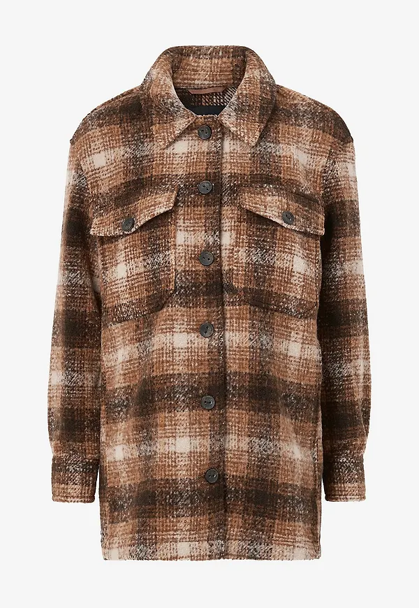 Only - Jacka onlAllison Check Well Shacket - Beige