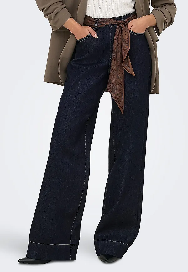 Only - Jeans Onlmadison Blush Hw Wd Scf Dnm Gua1 - Blå