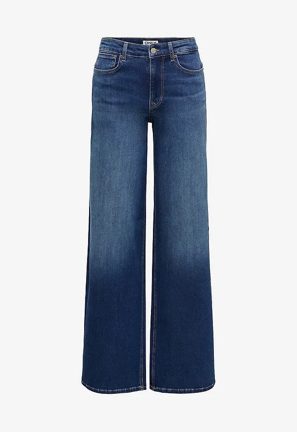 Only - Jeans Onlmadison Blush Hw Wide Dnm Dot229 - Blå