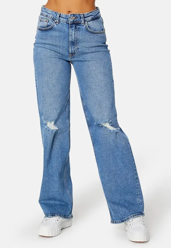 ONLY Juicy HW Wide Leg Denim Dark Medium Blue Den 33/32