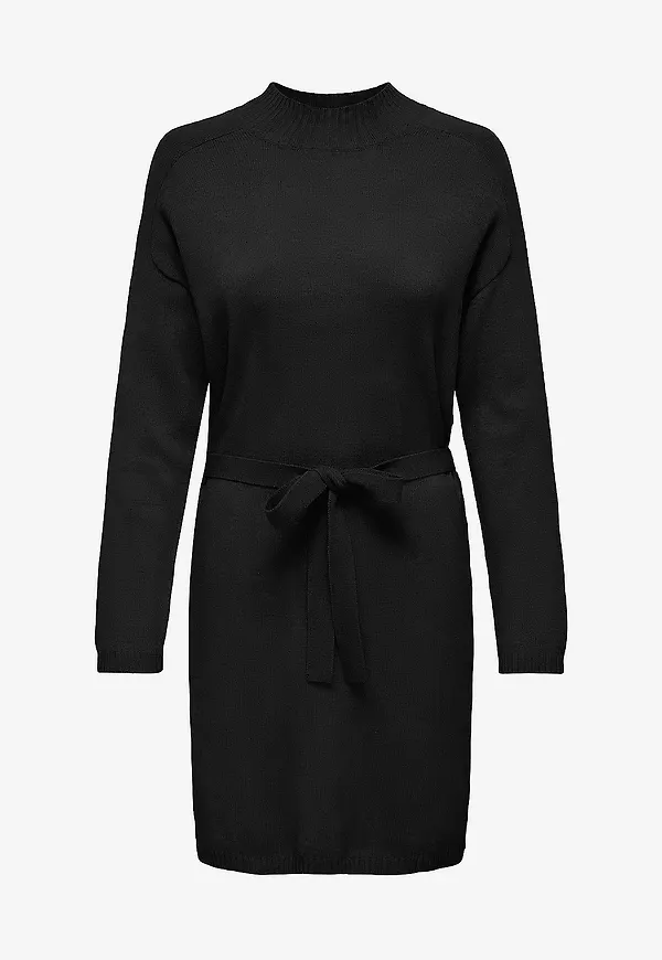 Only - Klänning onlLeva LS Belt Dress EX Knt - Svart