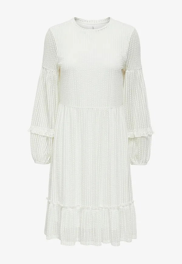 Only - Klänning onlNaja L/S Baloon Dress - Vit – Ellos