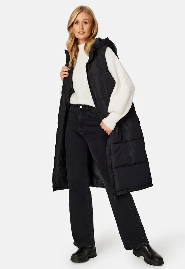 ONLY Lalina Long Waistcoat OTW Black L